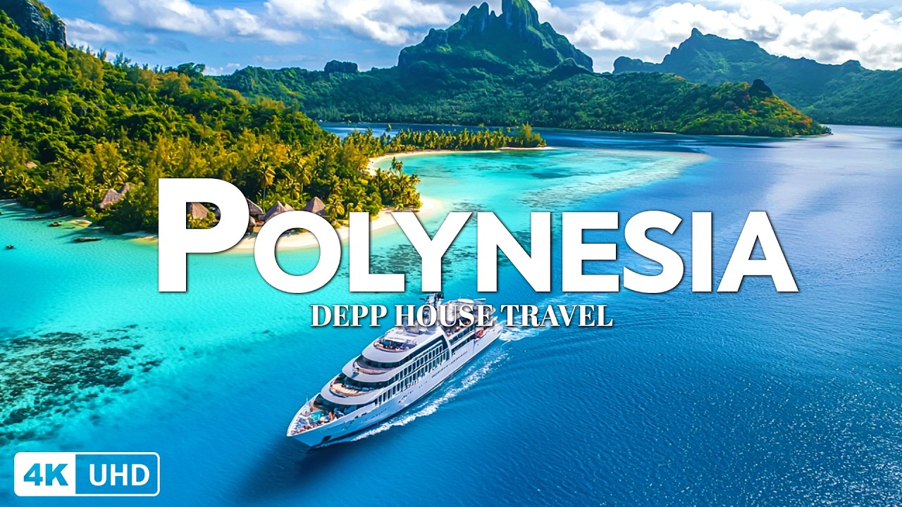 Exploring Polynesia in 4K – Island Dreams, Calm Seas & Deep House Relax 💙
