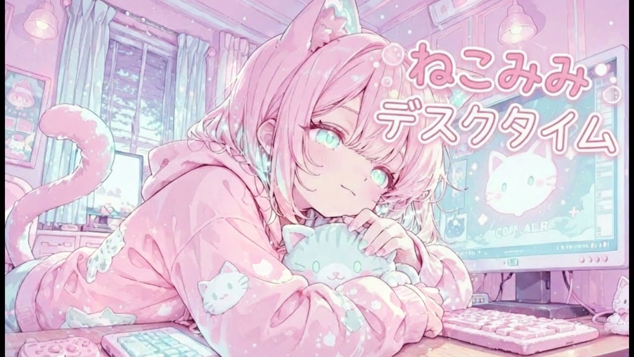 【フリーBGM】ねこみみデスクタイム｜かわいい・まったり作業用BGM｜配信・雑談・勉強用