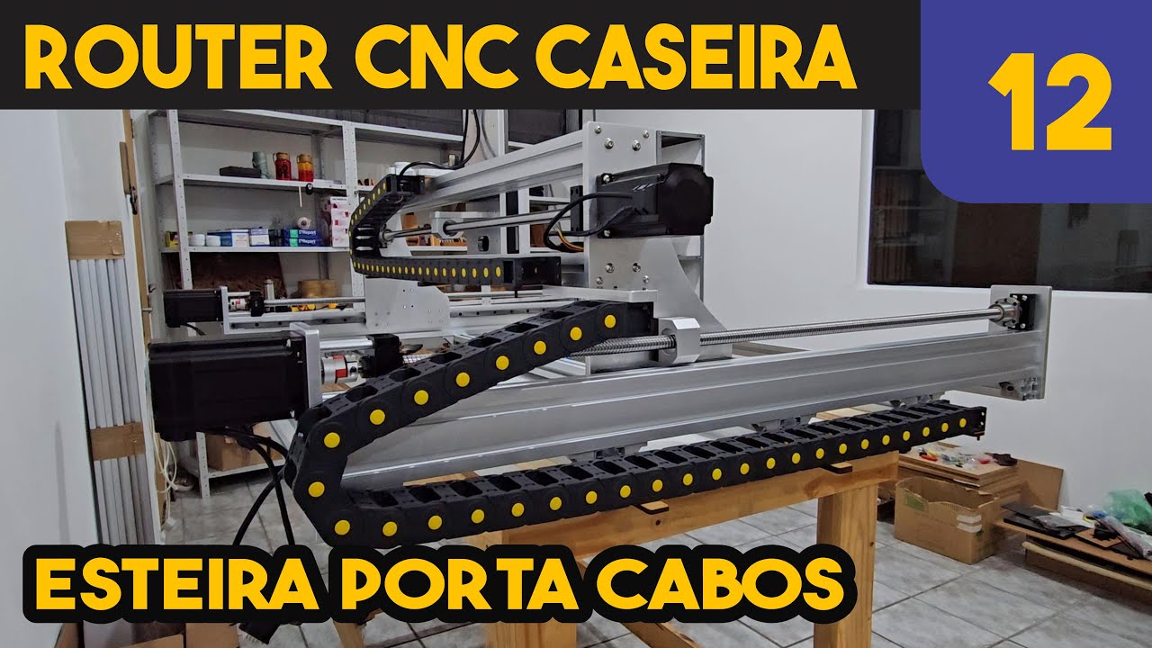 CNC Router Caseira - Esteira Porta Cabos #12