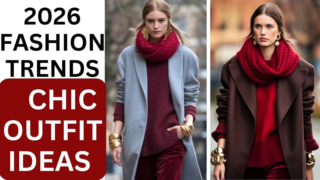 CHIC OUTFIT IDEAS for 2026, WINTER FASHION TRENDS, Elegant & Classy Style, Color Combos