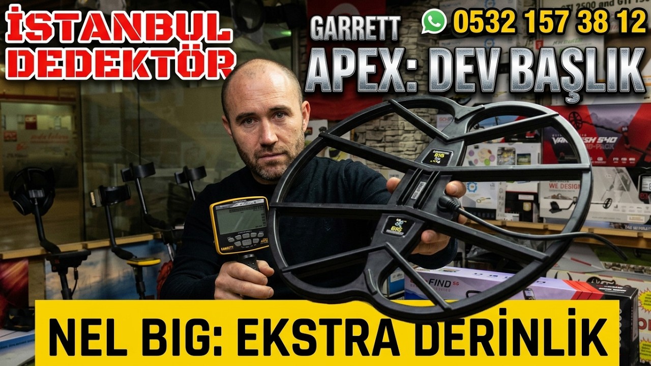Garrett Ace APEX Dedektör için Derin ve Büyük Arama Başlıkları NEL Coils