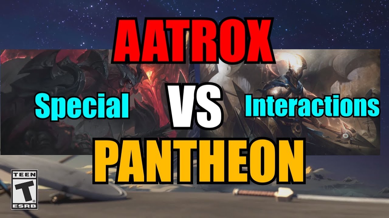 Aatrox vs Pantheon (Animated Special Interactions)