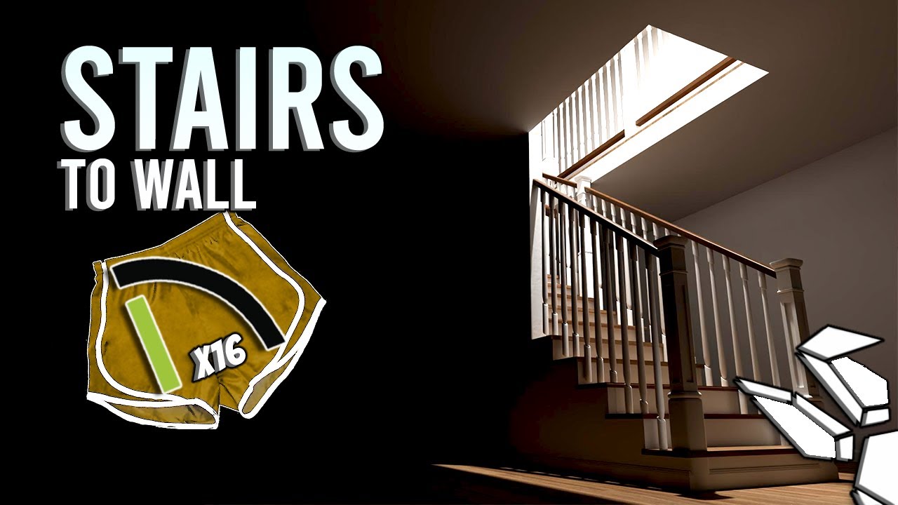 CA SHORTS-Railing Into Wall Next To Staircase in Chief Architect X16