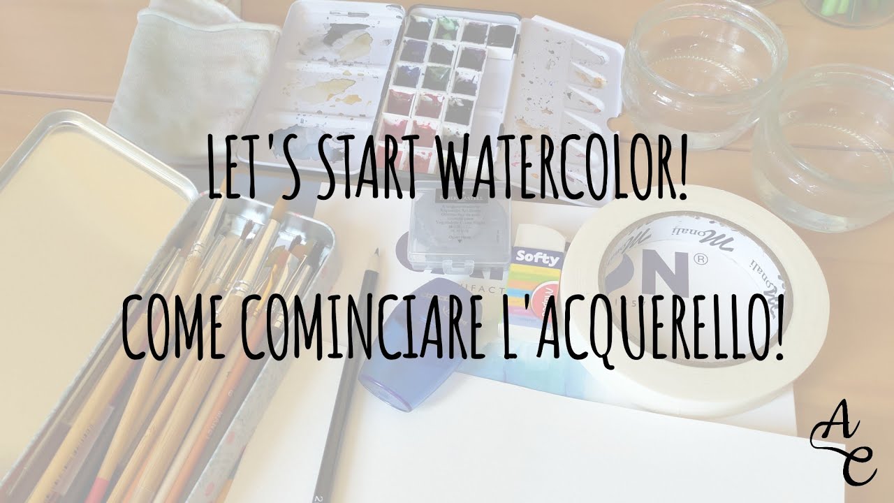 WATERCOLOR 101: la guida al materiale per iniziare l'acquerello #watercolor101 #watercolorbasics