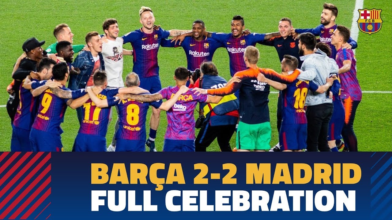 BARÇA 2-2 MADRID | Celebrations at Camp Nou