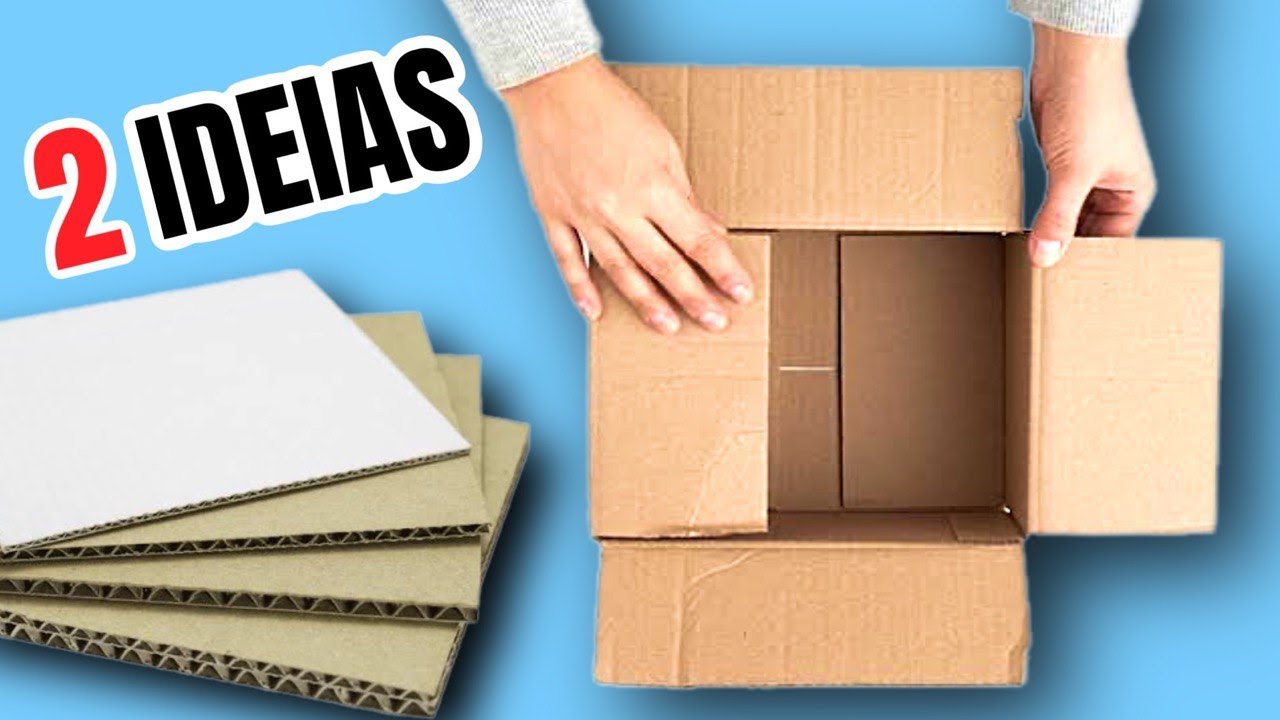 2 IDEIAS INCRÍVEIS DE ORGANIZADORES FEITOS COM CAIXAS DE PAPELÃO