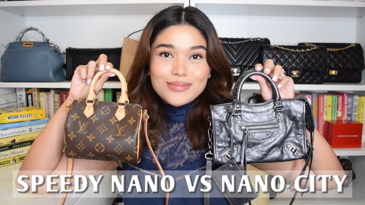 LOUIS VUITTON SPEEDY NANO VS. BALENCIAGA NANO CITY COMPARISON REVIEW (WITH MODSHOTS)