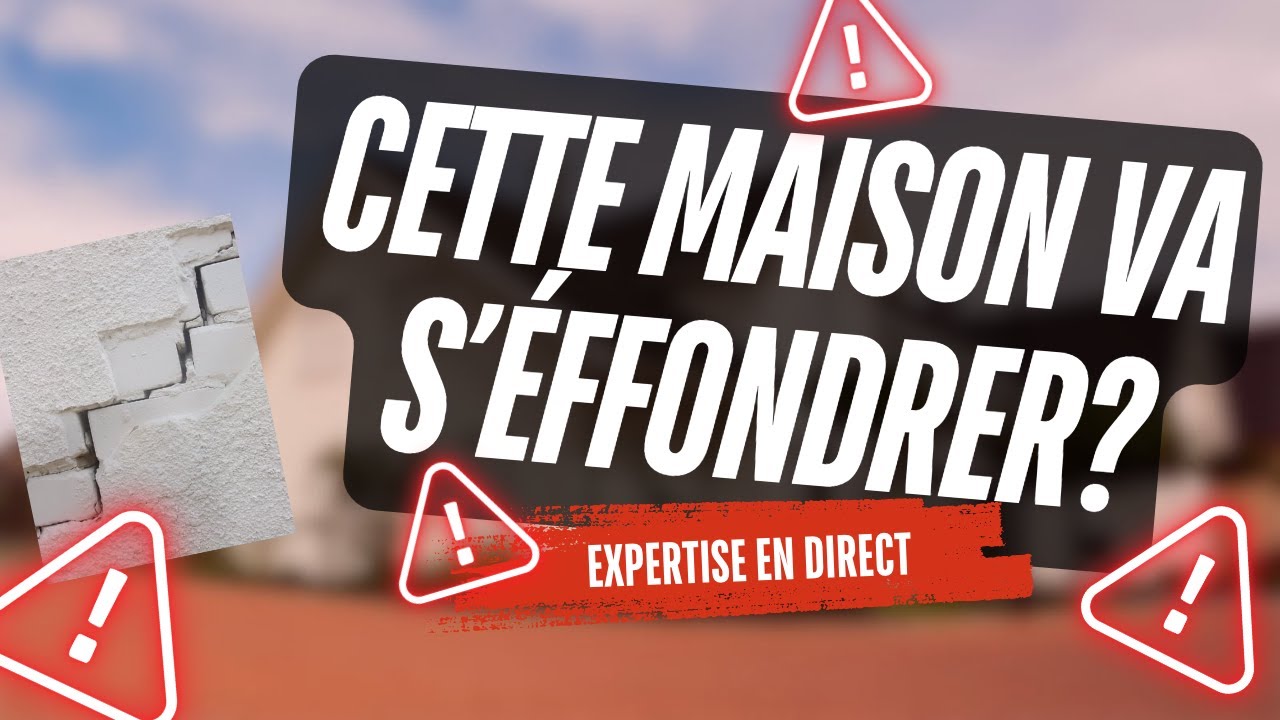 Quelles sont les risques pour cette maison ? Expertise fissures en direct, fissures en escalier.
