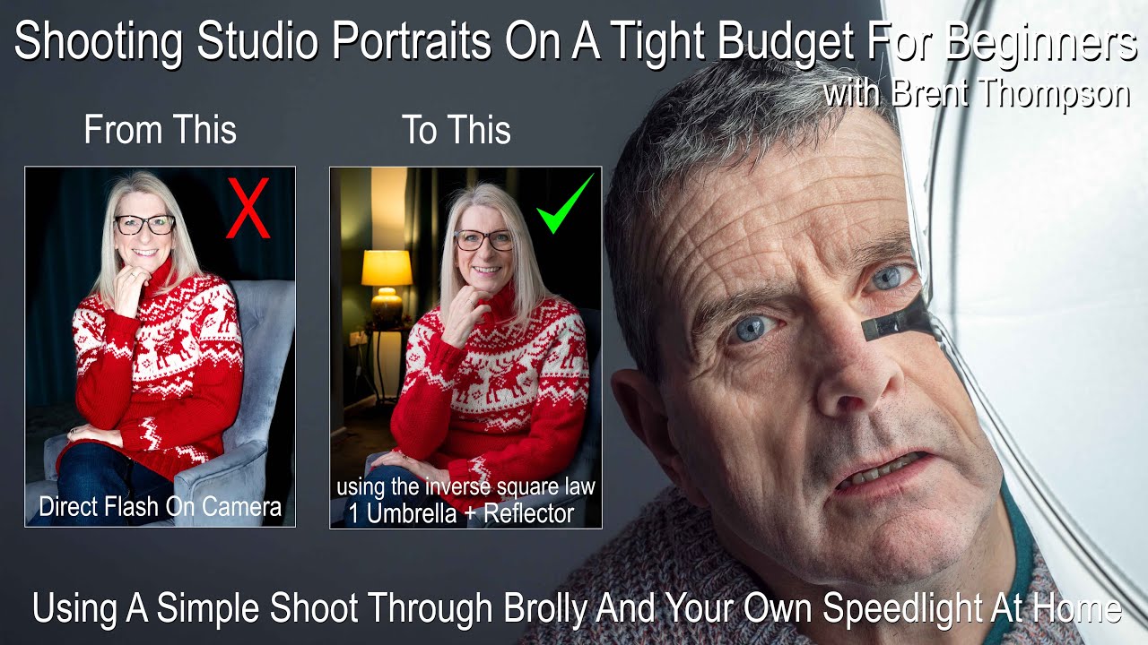 Shooting budget Portraits with the cheapest triggers & shoot through umbrella could find on eBay
