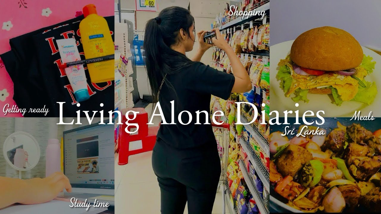 Living Alone in Sri Lanka 🫶 | Grocery Shopping, Study Routine & Cooking Vlog