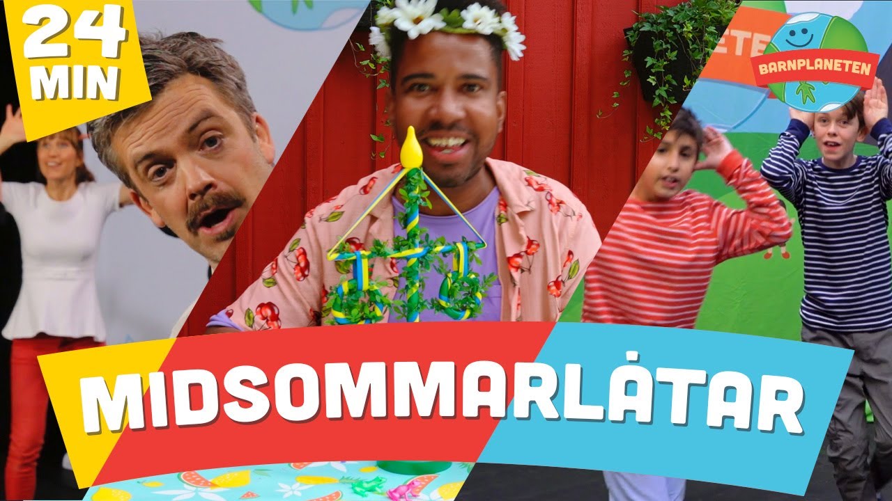 Midsommarlåtar med Barnplaneten - här kommer klassiker med Kompisbandet, Yankho och Minikompisarna