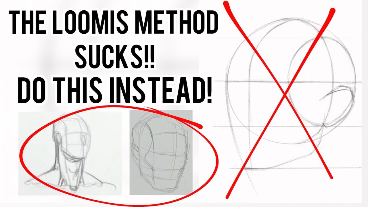 The Best Method For Drawing Heads (SUPER EASY!) 
