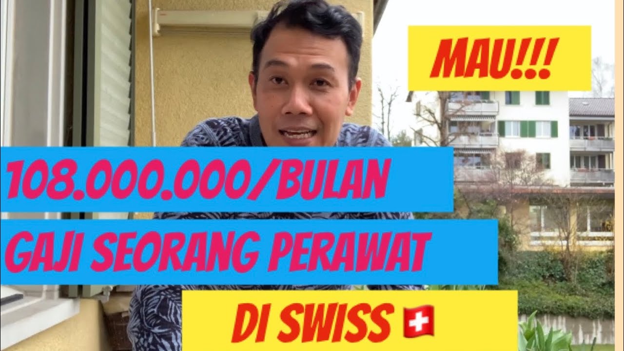 108.000.000/bulan gaji seorang perawat di negara Switzerland |JOB| profesional