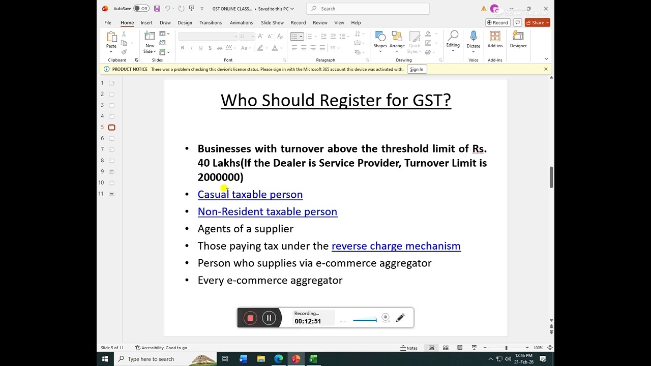 Gst Practitioner  Training (part 1 Basics of Tax)
