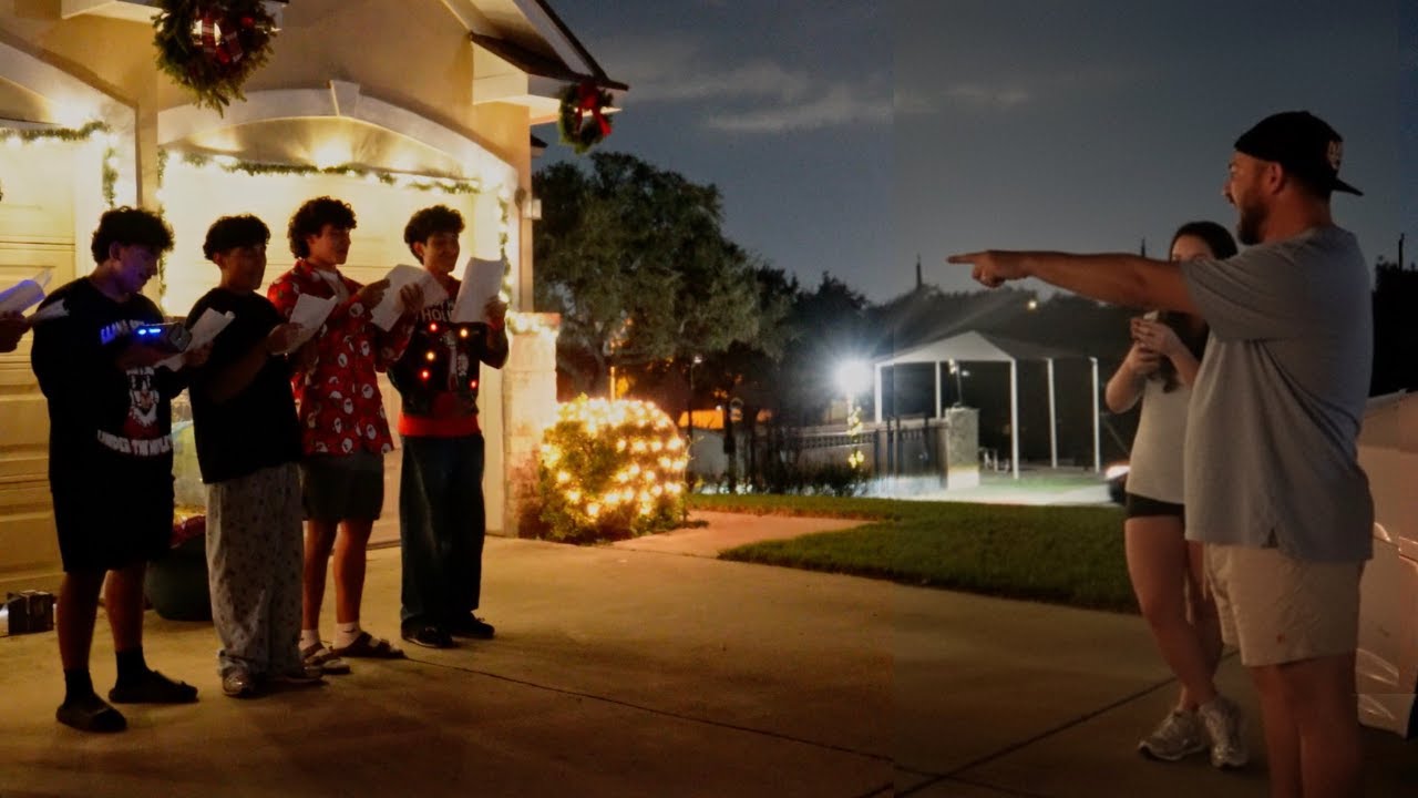 The Outsiders go Christmas Caroling