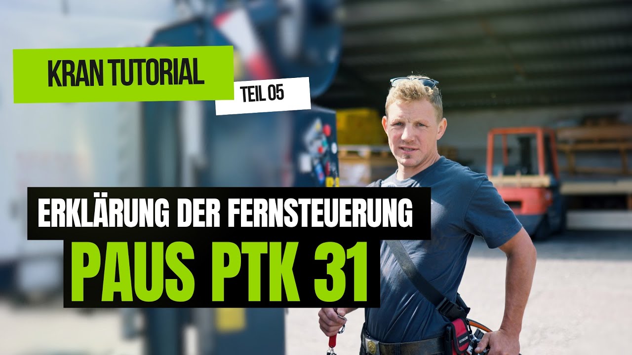 Kran Tutorial (PAUS PTK 31) Teil 5 Erklärung der Fernsteuerung