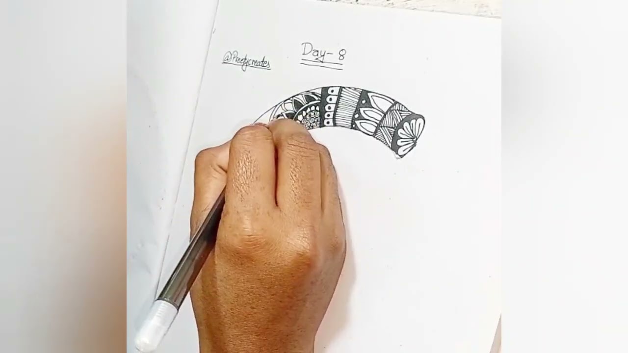 Alphabet C mandala art full tutorial 🎨🖌️