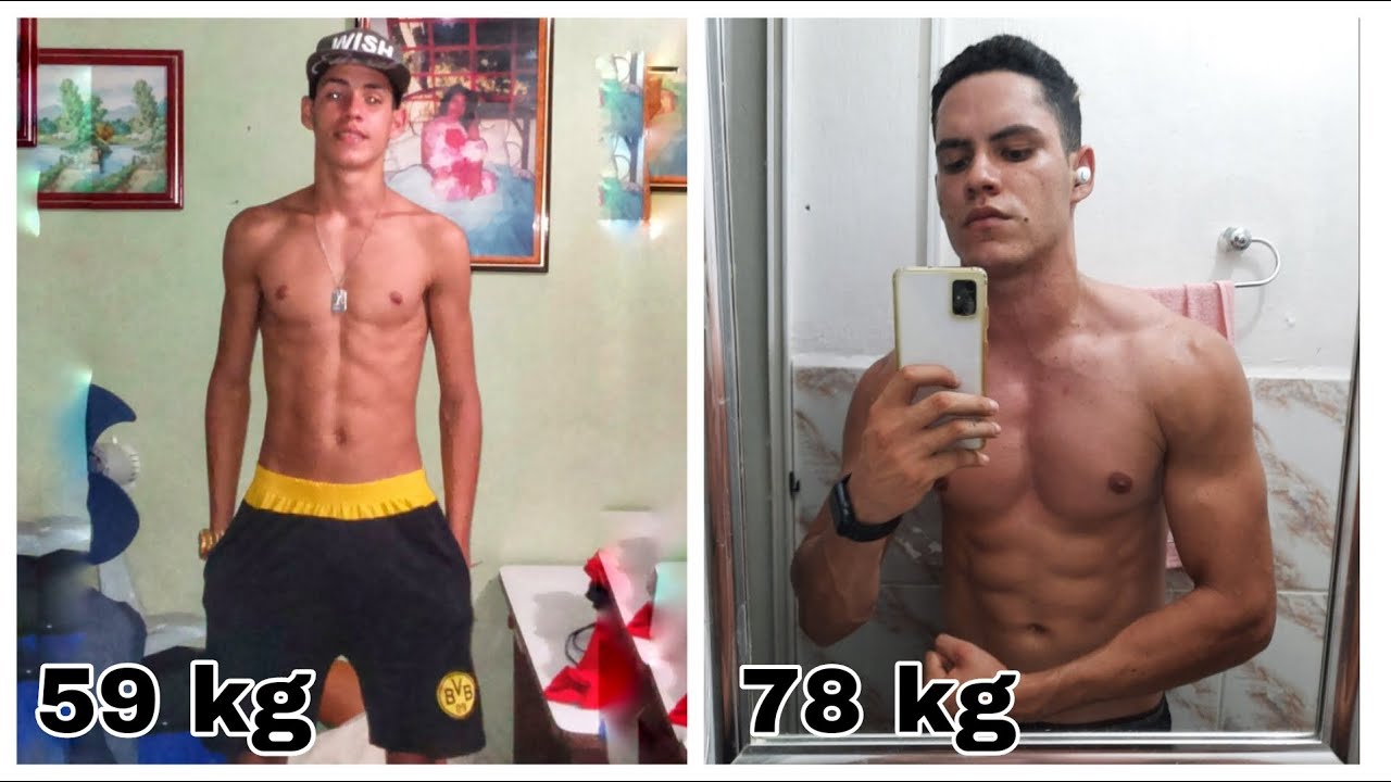 Evolução de ectomorfo!!! 3 anos de treino #musculação