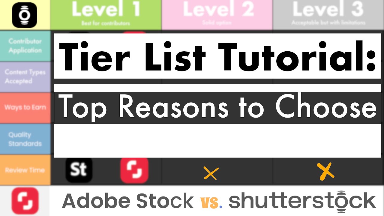 Adobe Stock vs Shutterstock Tier List: A Comparison of Adobe Stock and Shutterstock for Your Content