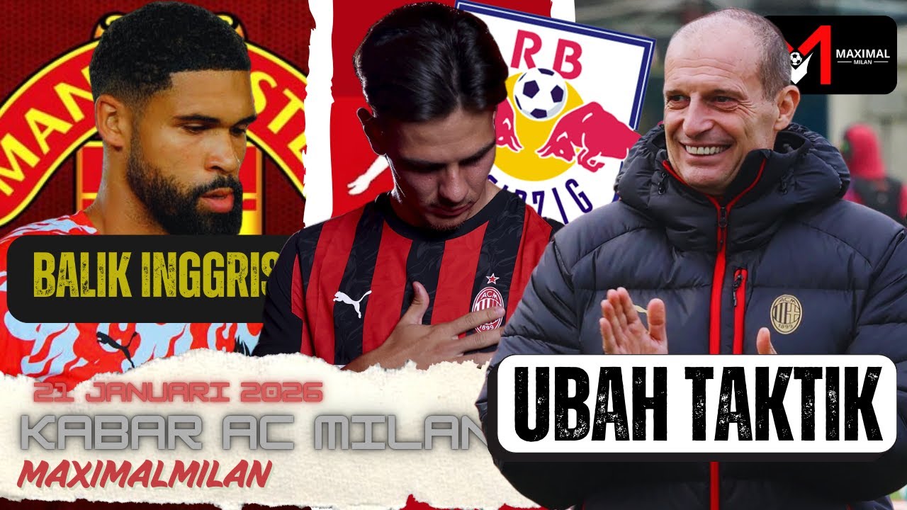 MU Siap PINJAM RLC?😱FIX Allegri UBAH Formasi?🤔Leipzig BAJAK Jashari?😡 #beritaacmilan