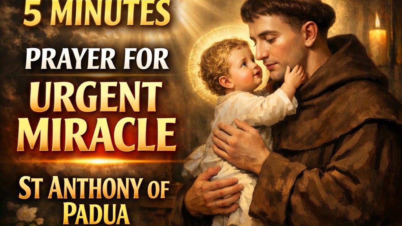🙏 URGENT MIRACLE PRAYER TO SAINT ANTHONY OF PADUA 🙏For HEALING AND RESTORATION