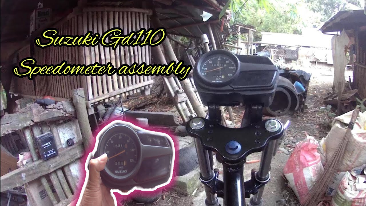 linis at pagkabit suzuki gd110  speedometer assembly
