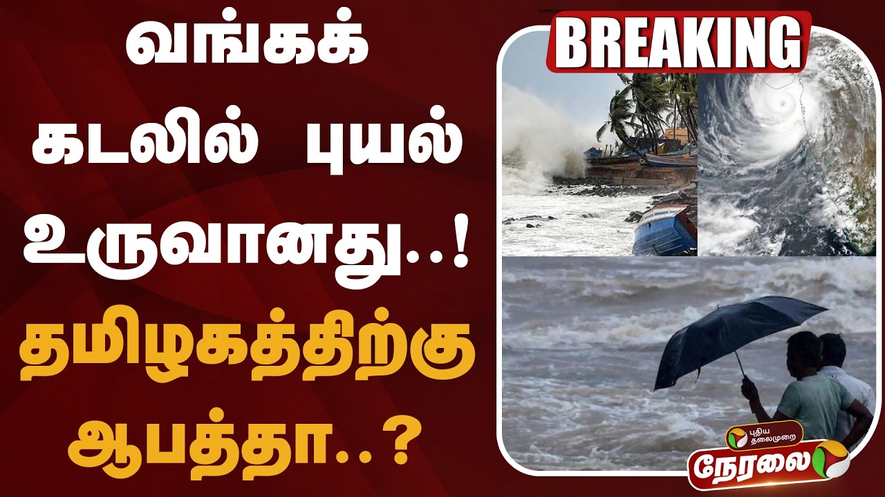 🔴LIVE : வங்கக்கடலில் புயல் உருவானது! தமிழகத்திற்கு ஆபத்தா? | TN Heavy Rain Update | Cyclone