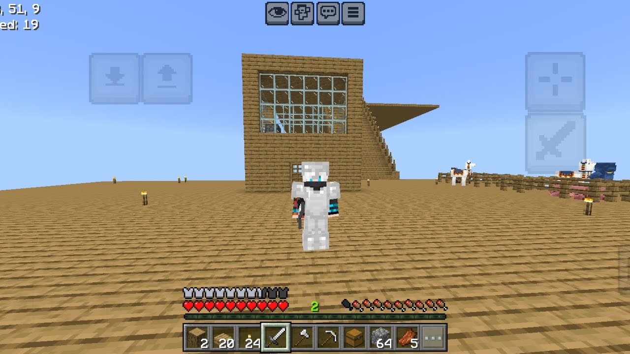 I made my iron armour in one block 