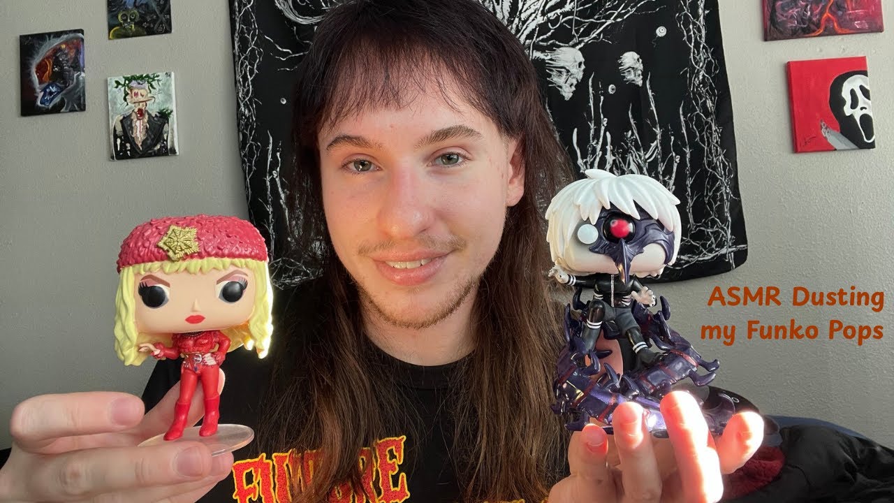 asmr soft spoken - dusting my funko pops