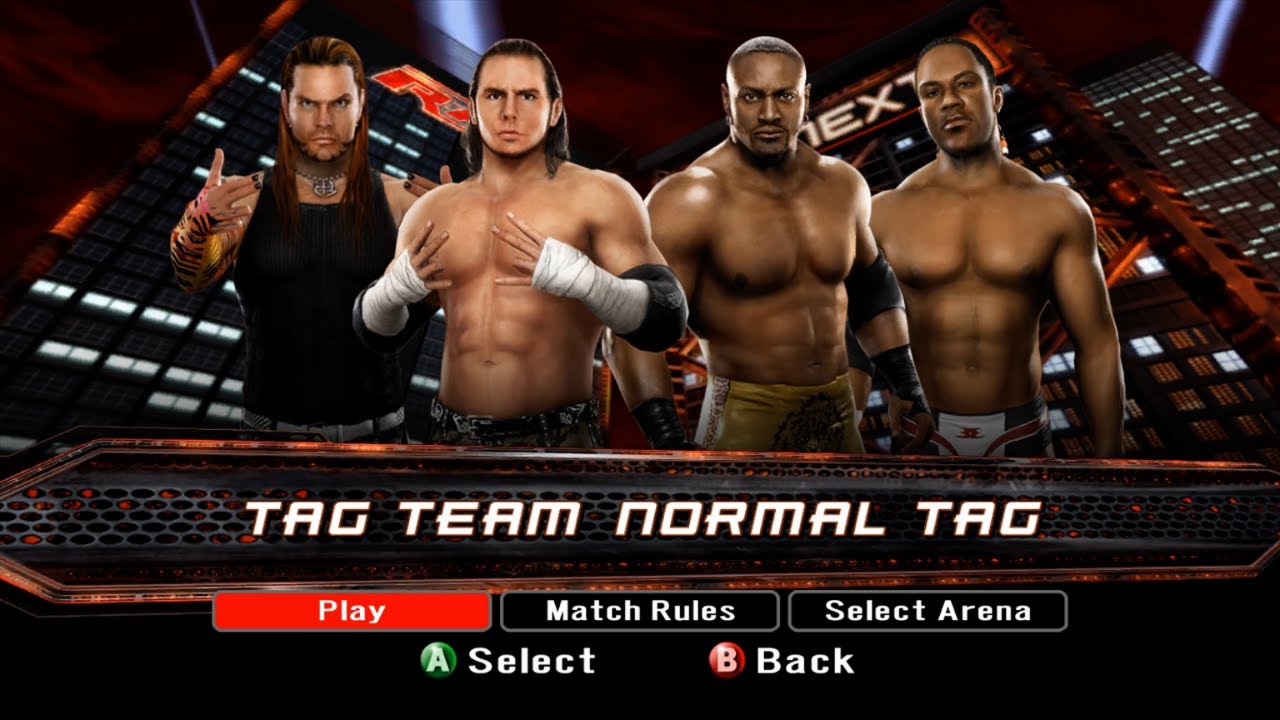 WWE SmackDown vs. RAW 2008 - The Hardy Boyz против The New Breed