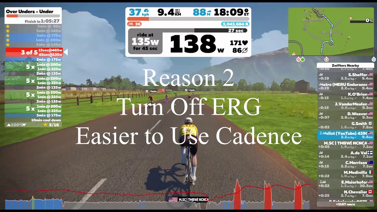 Why Zwift's Erg Mode is a Bad Idea