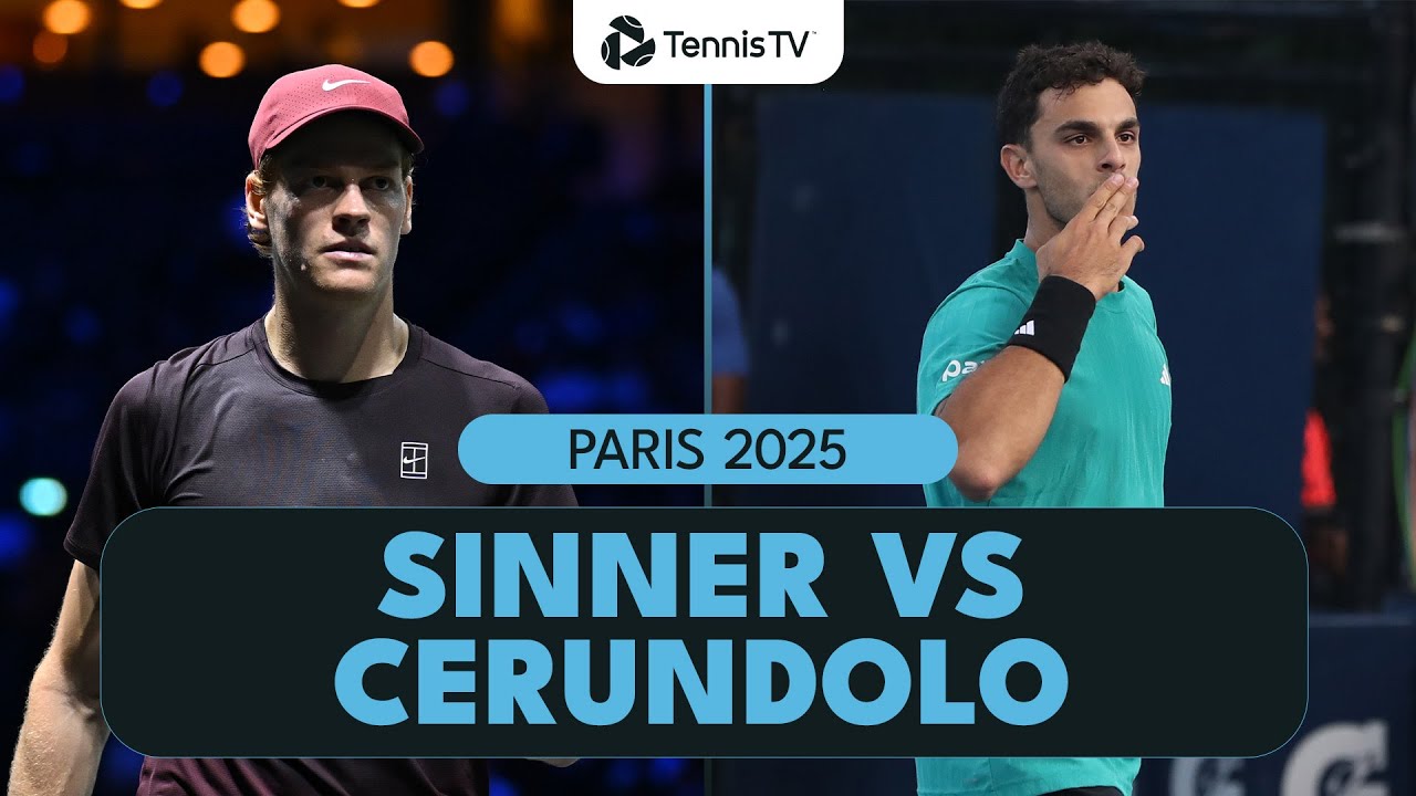 Jannik Sinner Battles Francisco Cerundolo 💥 | Paris 2025 Highlights
