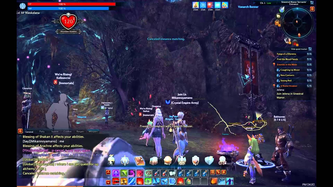 Tera Rising Online cz. 22 - Insanity Epidemic & Sinestral Manor na szybko :)