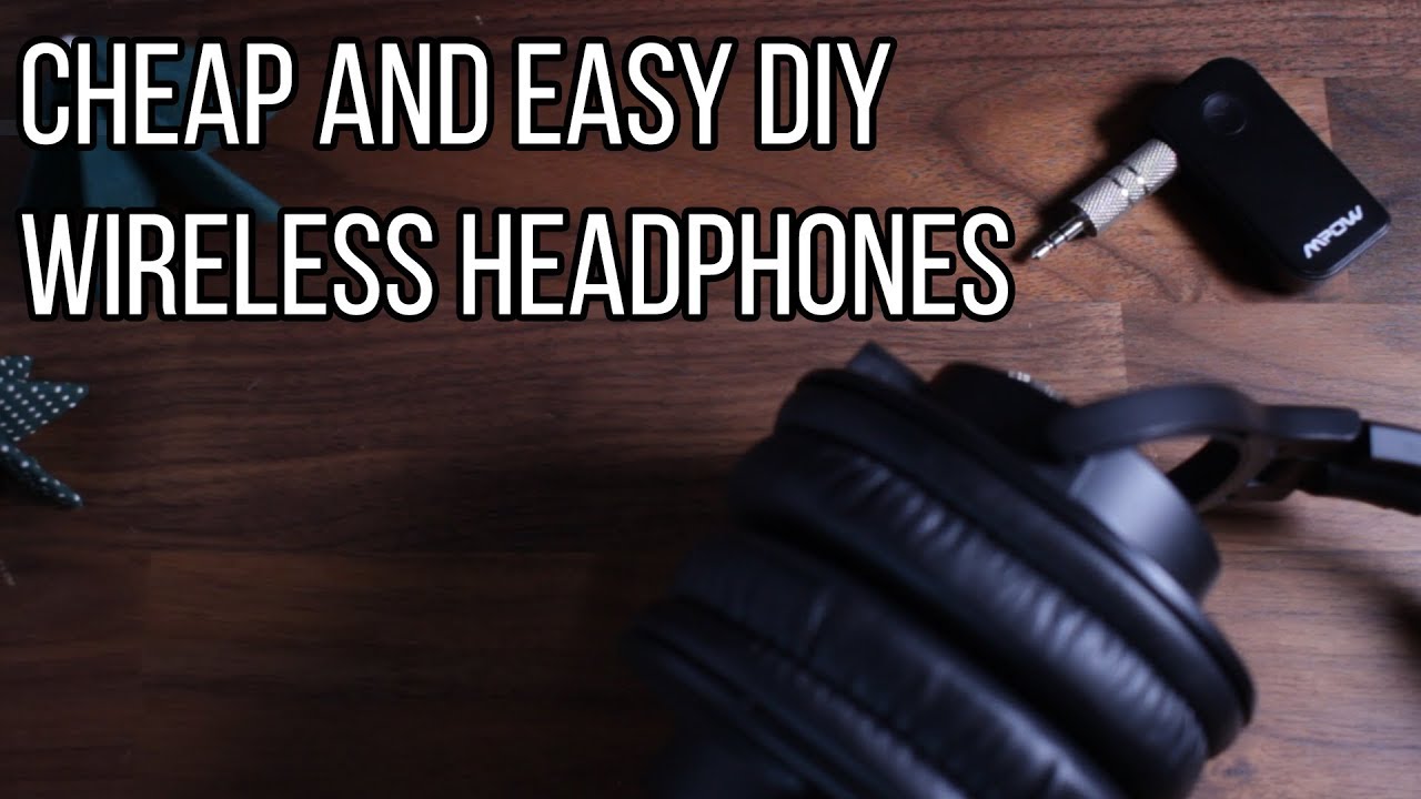 How to DIY wireless headphones - EASY and CHEAP - MPOW Bluetooth receiver