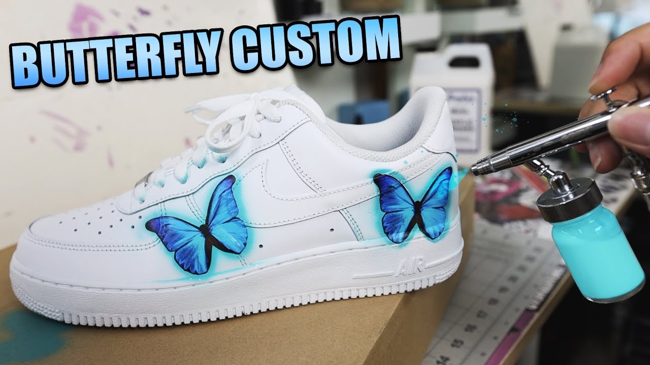 NIKE AIR FORCE 1 'BUTTERFLY EFFECT' CUSTOM TUTORIAL! 🎨
