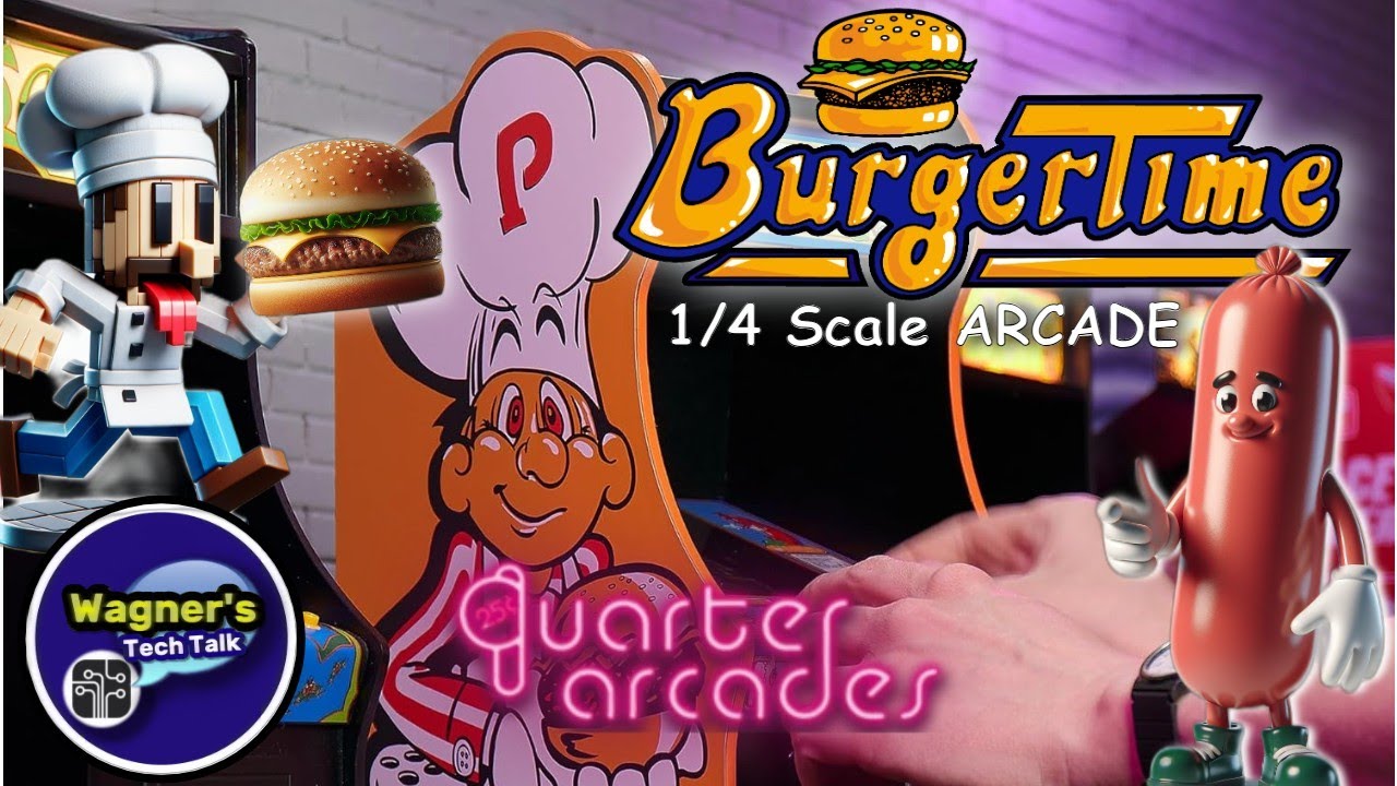 Retro Arcade Fun: BurgerTime Quarter Arcade Now at a Great Price