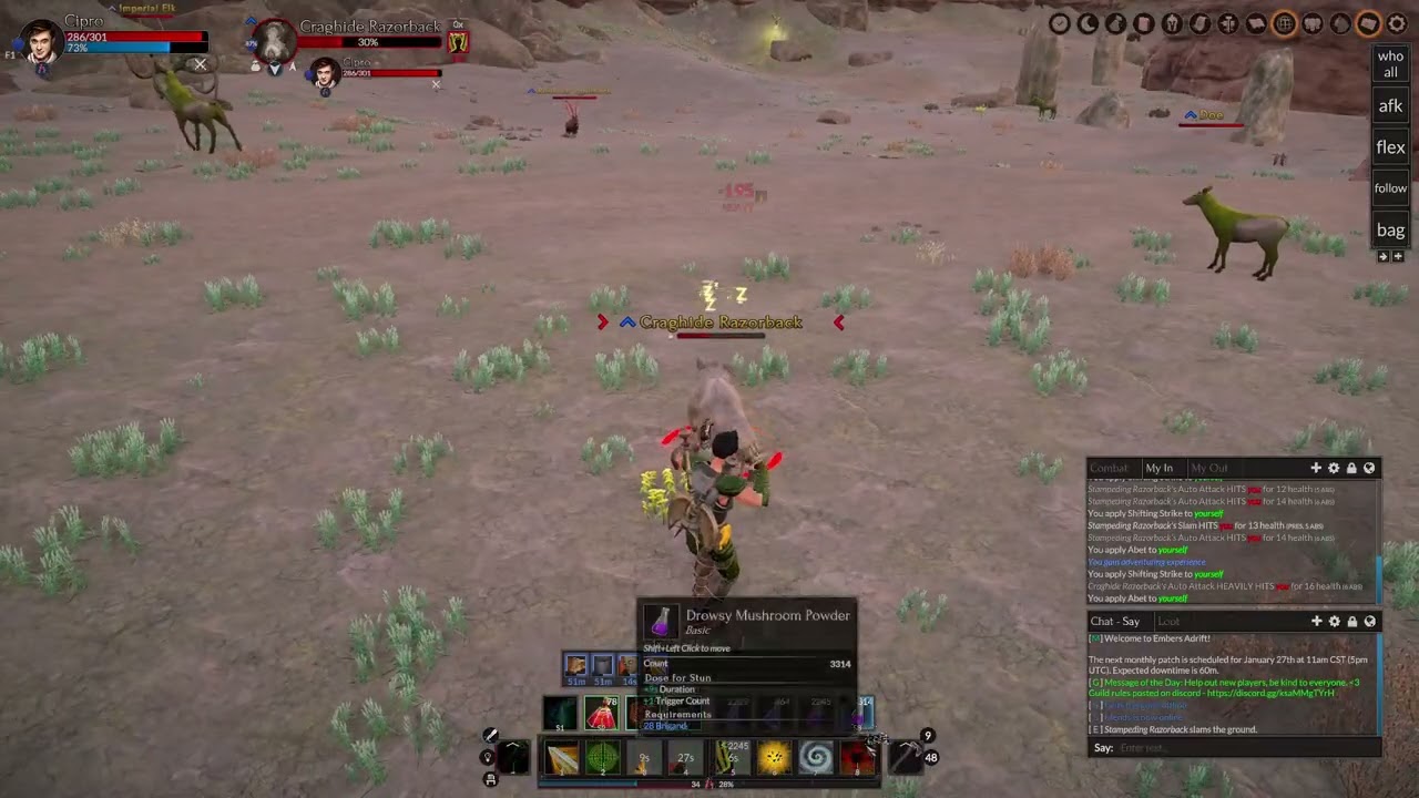 Brigand Stun Dance Example - Embers Adrift