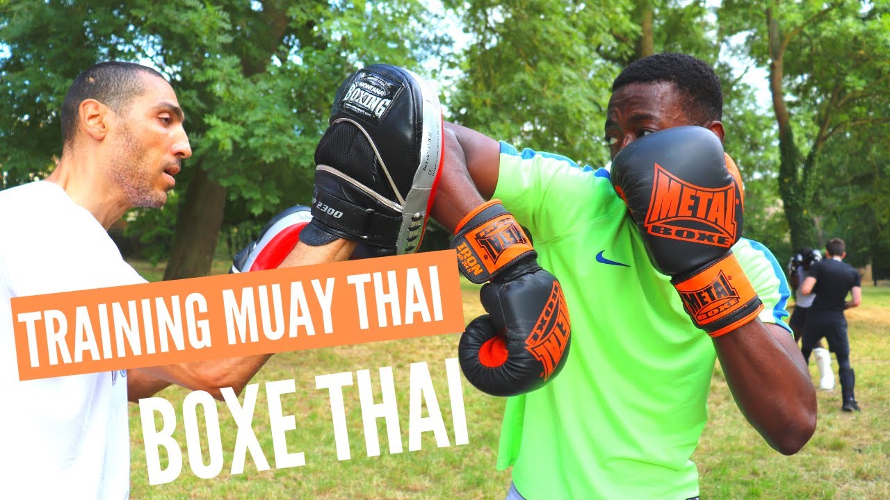 ENTRAINEMENT BOXE THAI  DANS LA NATURE À HERBLAY SUR SEINE 95