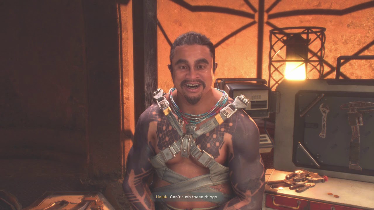 Anthem Talk to Haluk After Dawn Fortress Increase Arcanist Loyalty
