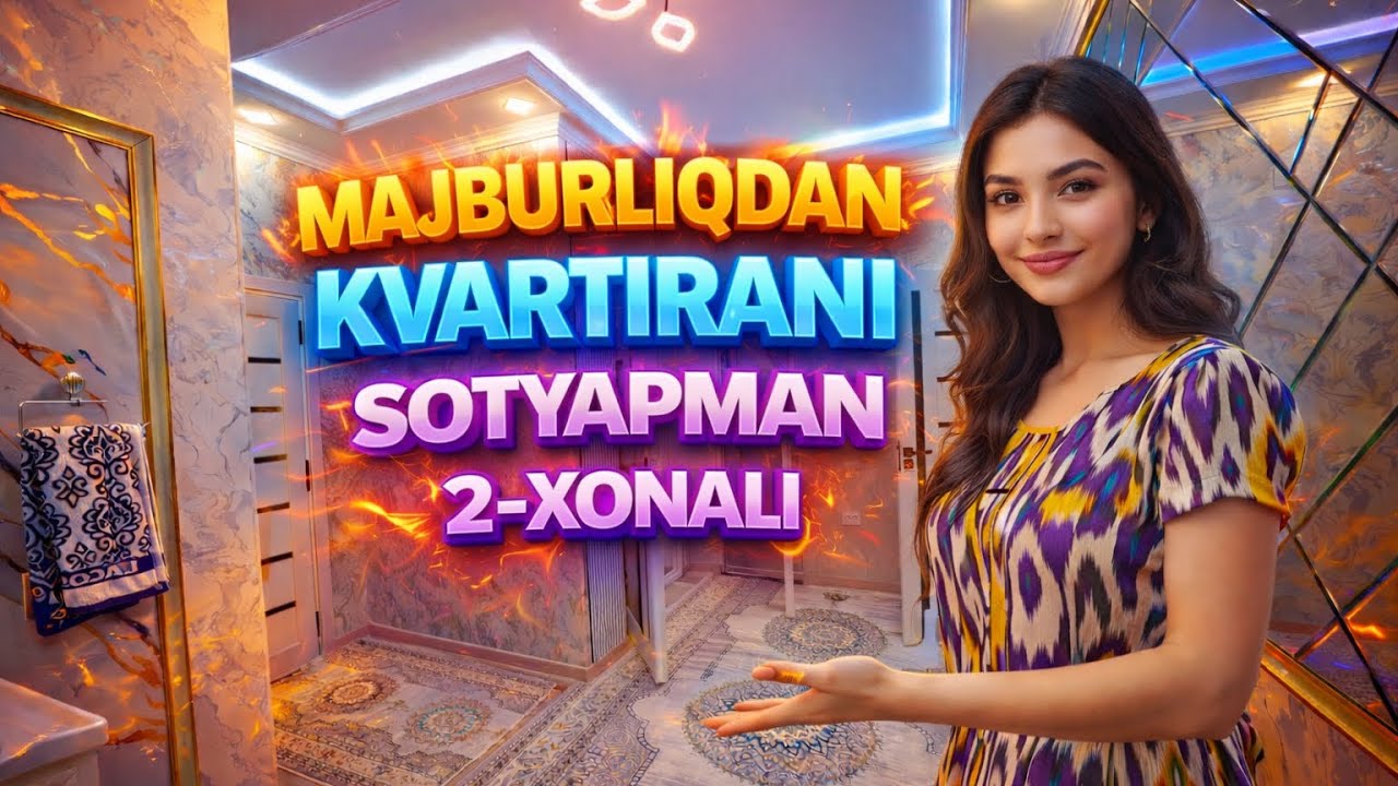 Tayyor kvartira izlaganlar uchun, Urganch shahrida 2 xonali kvartira sotiladi
