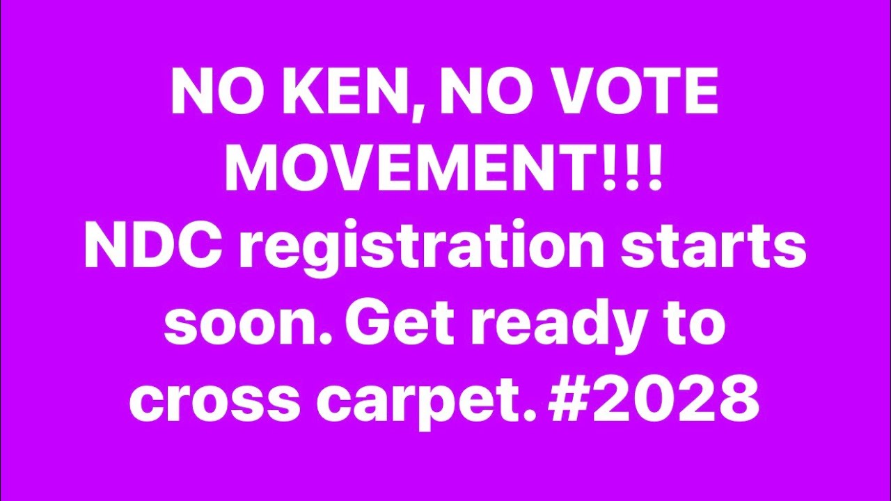 NO KEN, NO VOTE Followers....They Vex Bawumia