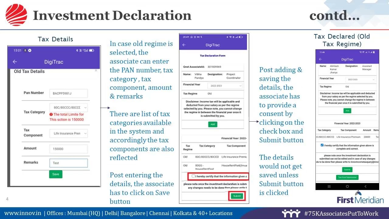 Investment Declaration DigiTrac