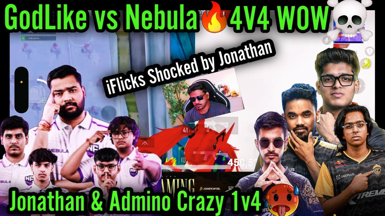 GodLike vs Nebula 4v4 &ndash; Jonathan & Admino Crazy 1v4 Clutch