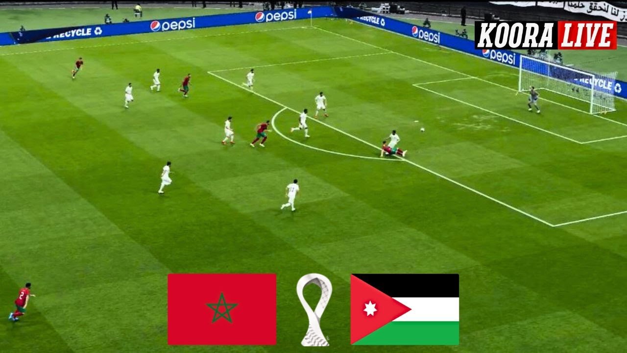 بث مباشر مباراة المغرب ضد الأردن اليوم نهائي كأس العرب 2025 | PES Gameplay