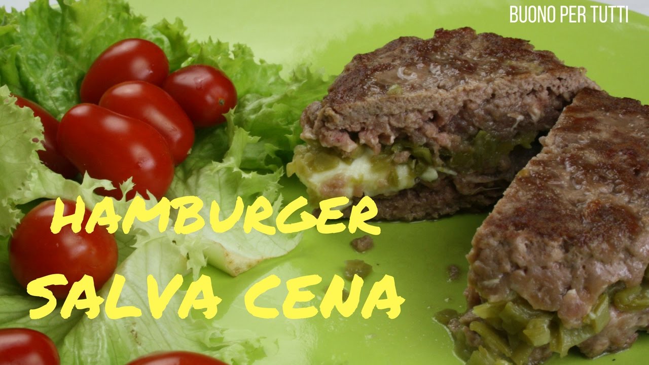 HAMBURGER con sorpresa | Ricetta SALVA CENA | Buono per tutti