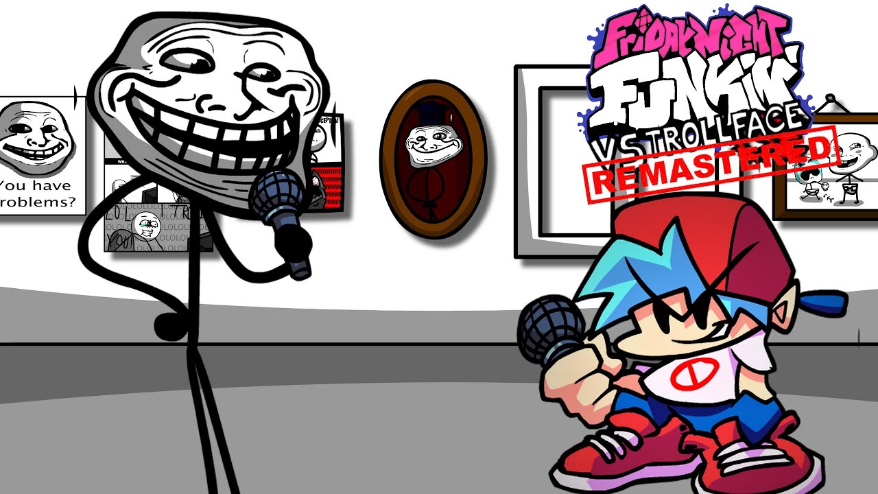 VS Trollface/Trollge Remastered Full Week - Friday Night Funkin' Mod