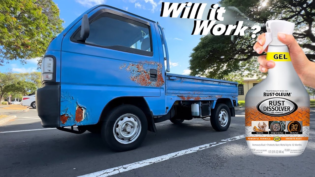 My Kei Truck Has Rust! - Rustoleum Dissolver & Paint to the Rescue