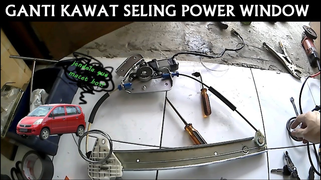 PENYEBAB POWER WINDOW MACET | GANTI KAWAT SELING | SUZUKI KARIMUN ESTILO | INDONESIA