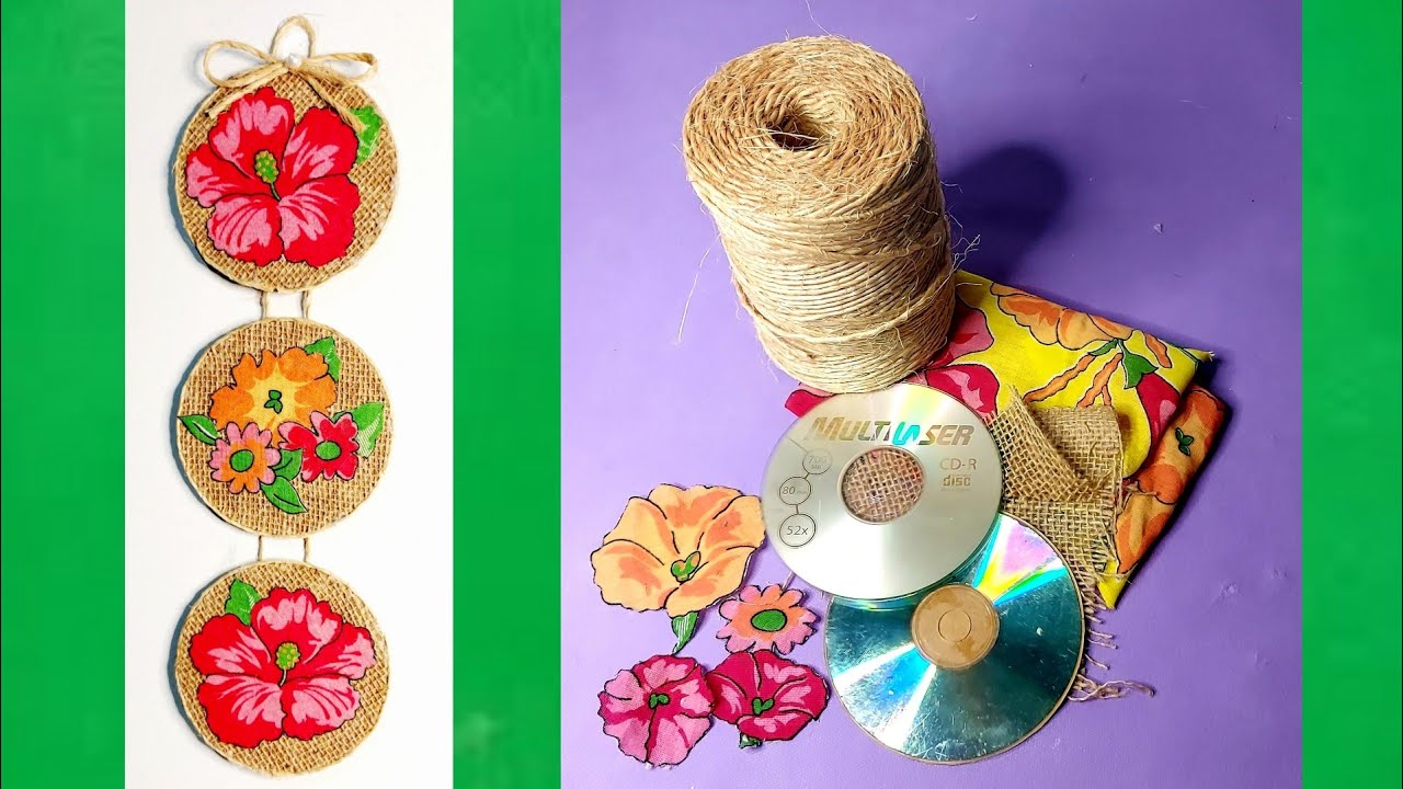 Enfeite de parede, usando CDs velho/ Facil de fazer
