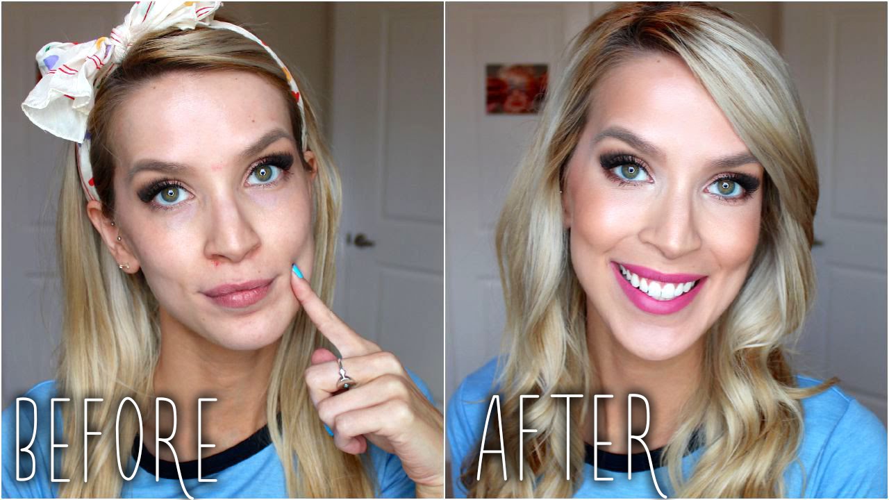 NEW Drugstore Foundation Tutorial! (+ Contouring, Bronzer, Blush!) | LeighAnnSays